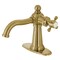 Kingston Brass KSD154BXBB Single-Handle Bathroom Faucet with Push Pop-Up, Brushed Brass KSD154BXBB - alternate 1
